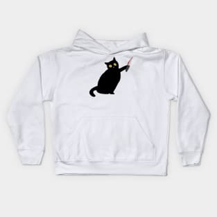 Funny Killer Black Cat Halloween Kids Hoodie